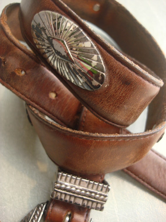 MEN BROWN Cowboy CONCHO - Etsy display picture 3
