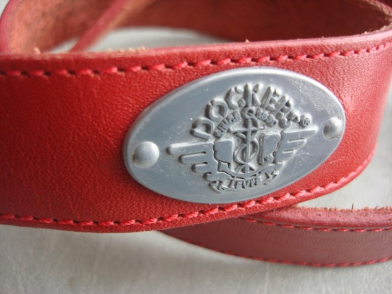 RED DOCKERS BELT - image 1