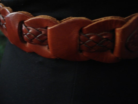 MEN LEATHER BRAIDED Belt - image 5