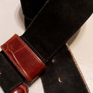 BLACK & BROWN LEATHER