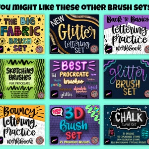 8 Bubblegum 3D Procreate Brushes for Lettering, Illustration! Unique ...