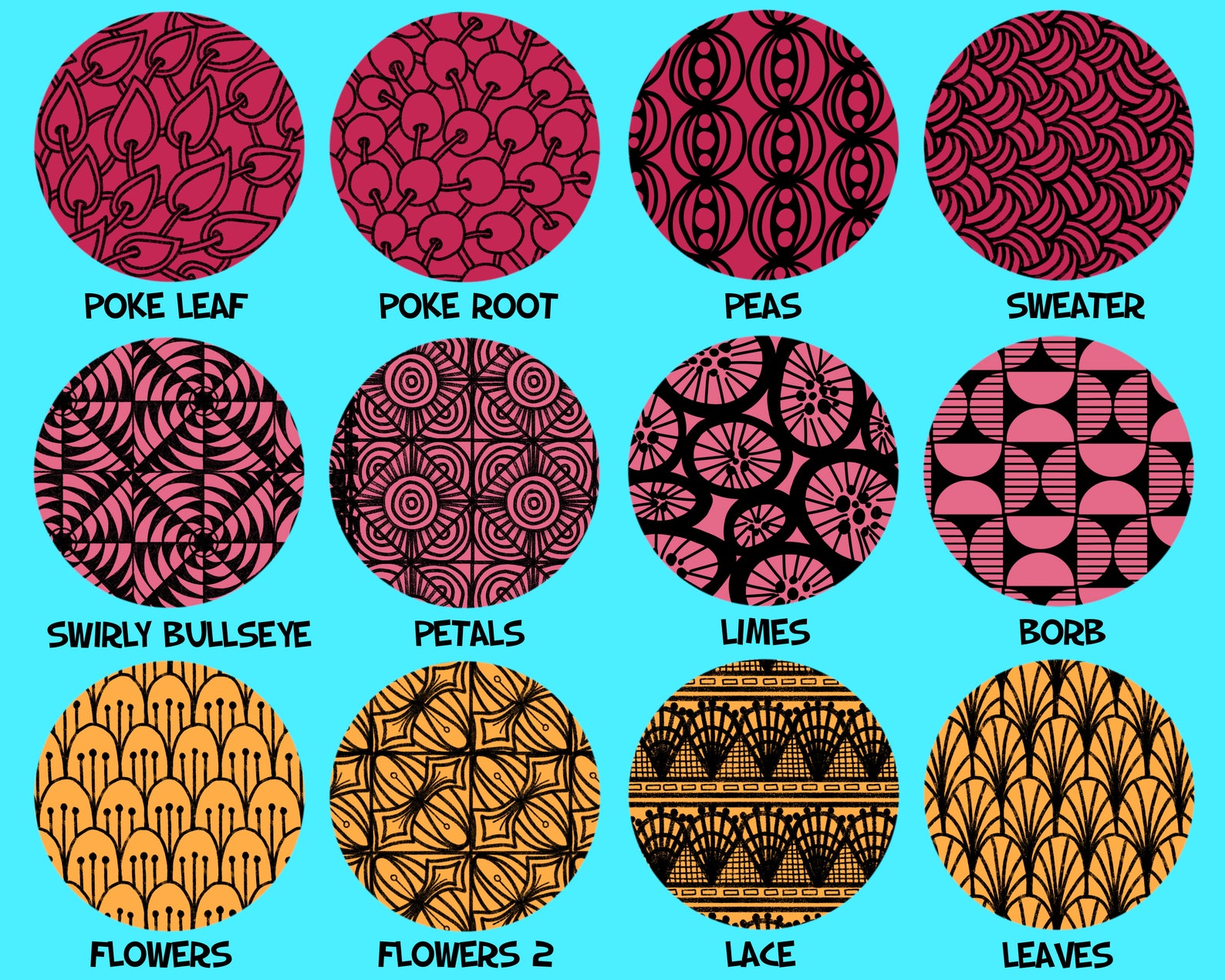 48 Seamless Pattern Zentangle Procreate Brushes Pattern Brush Etsy