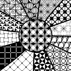 36 Seamless Pattern Zentangle Procreate Brushes Pattern Brush - Etsy