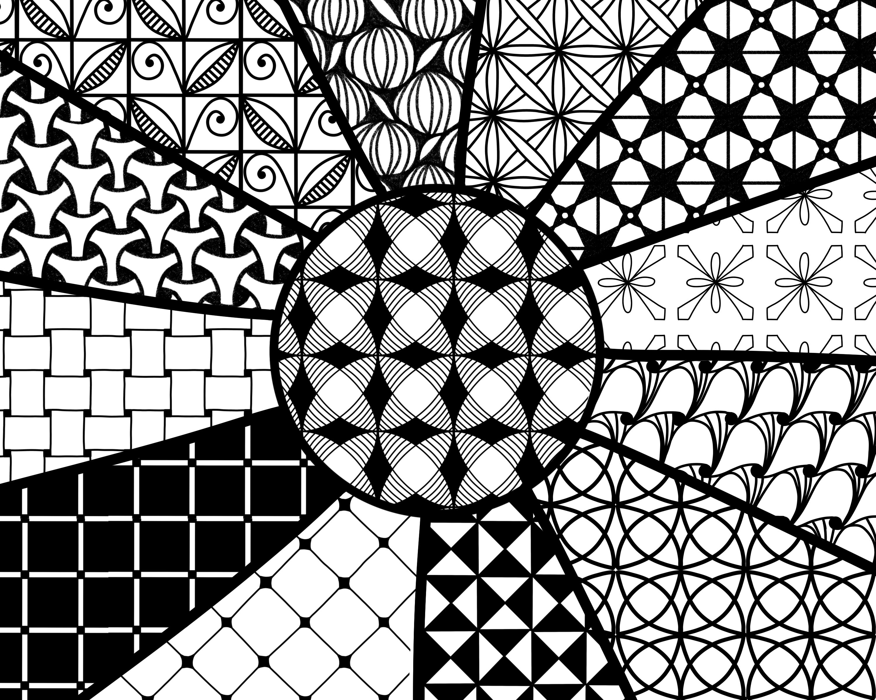36 Seamless Pattern Zentangle Procreate Brushes Pattern Brush Etsy