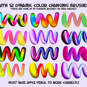 35 Bubble 3D Procreate Brushes! Three Dimensional Digital Procreate Brushes, Lettering Brush Pack, Procreate 3D Set, Hand Lettering Brushes image 4