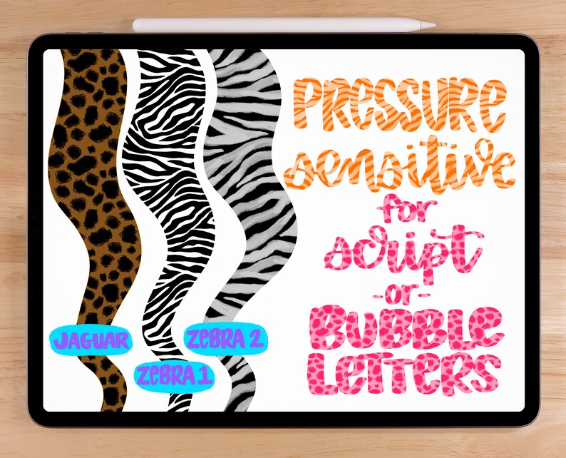33 Animal Print Procreate Lettering Brushes! Seamless Pattern Brushes ...