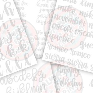 Beginner Brush Lettering Practice Workbook!  Learn hand lettering and modern calligraphy!  16 Procreate Brushes and 15 lettering practice worksheets!  By AlwaysBeColoring on Etsy!