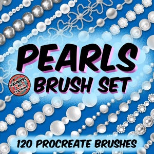 120 Procreate Pearl Brushes for Digital Illustration & Jewelry Design, Procreate Fashion Design, Procreate Pearl Jewelry Brush, User Guide