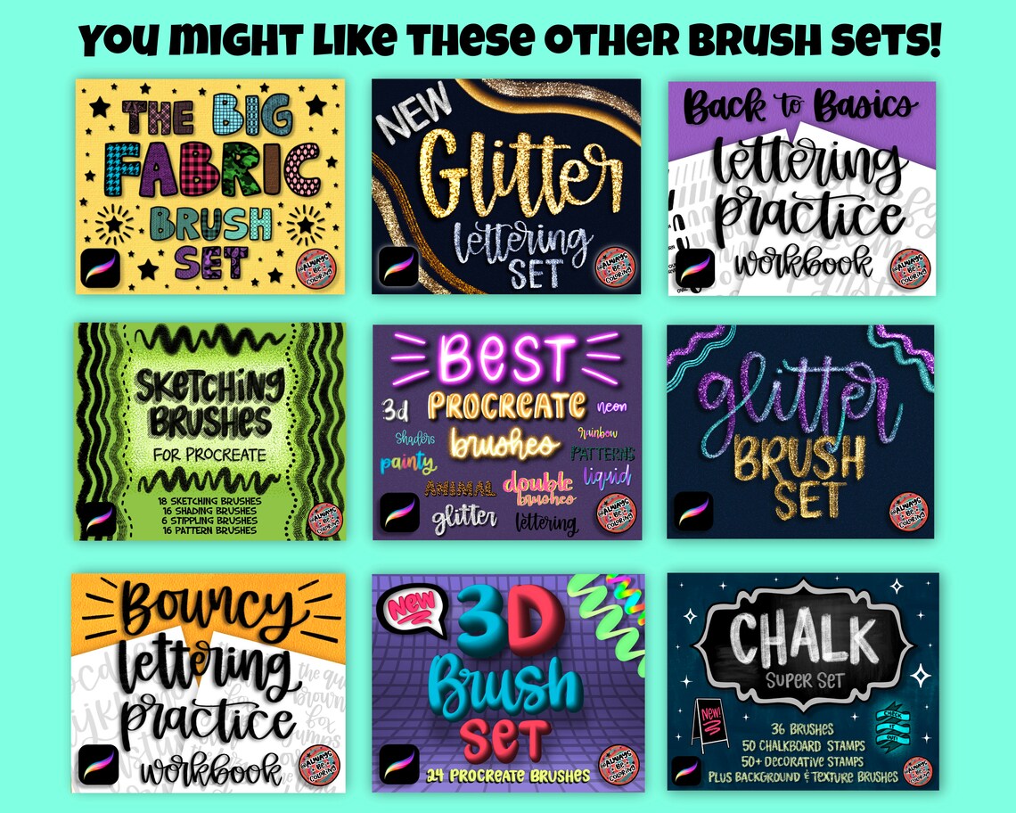 120 Hand Drawn Procreate Stamp Brushes With Butterflies & - Etsy