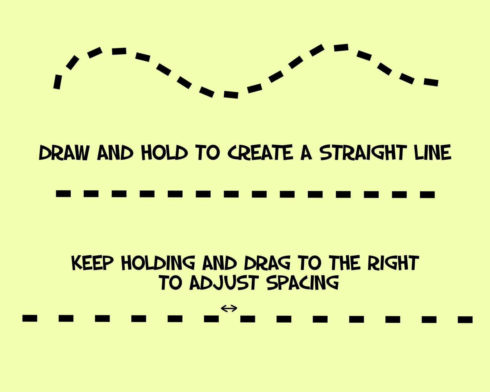 7 Procreate Dash Line Brushes! Procreate Border Brushes, Stitches ...