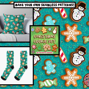Procreate Huge Holiday Bundle Save 60%! 1005 Procreate Christmas Stamps ...