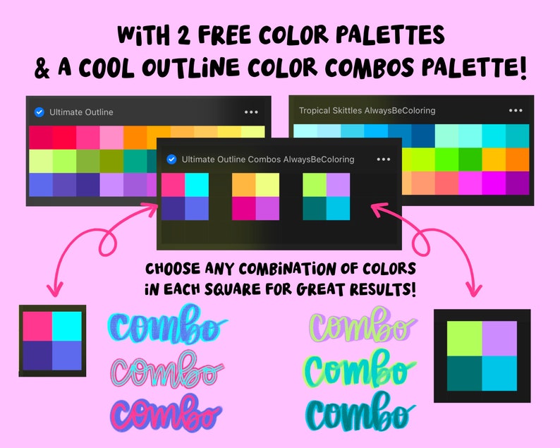 Procreate Ultimate Outline Bundle! 112 Awesome Procreate Brushes for ...