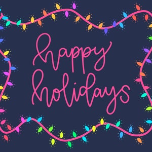 30 Multicolored Christmas Lights Procreate Brushes! Procreate Christmas ...