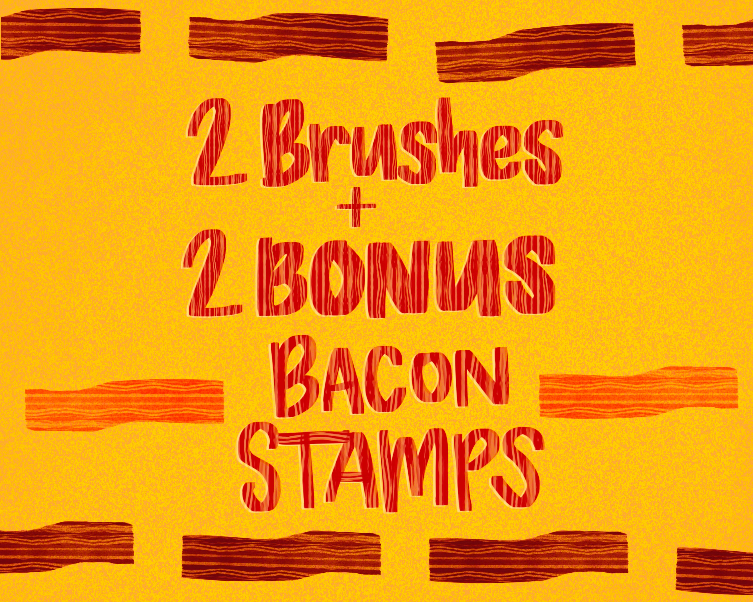 INSTANT DOWNLOAD Bacon Brush and Stamp Set for Procreate on Etsy