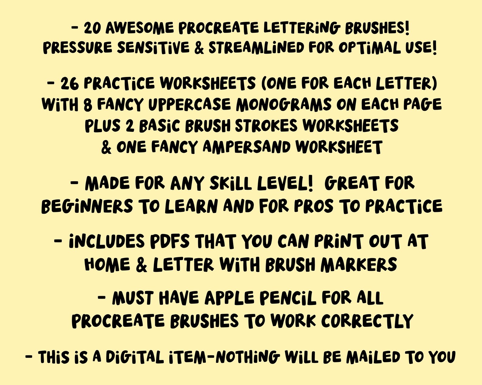 Fancy Monogram Lettering Practice Workbook 20 Procreate Brushes, 29 ...