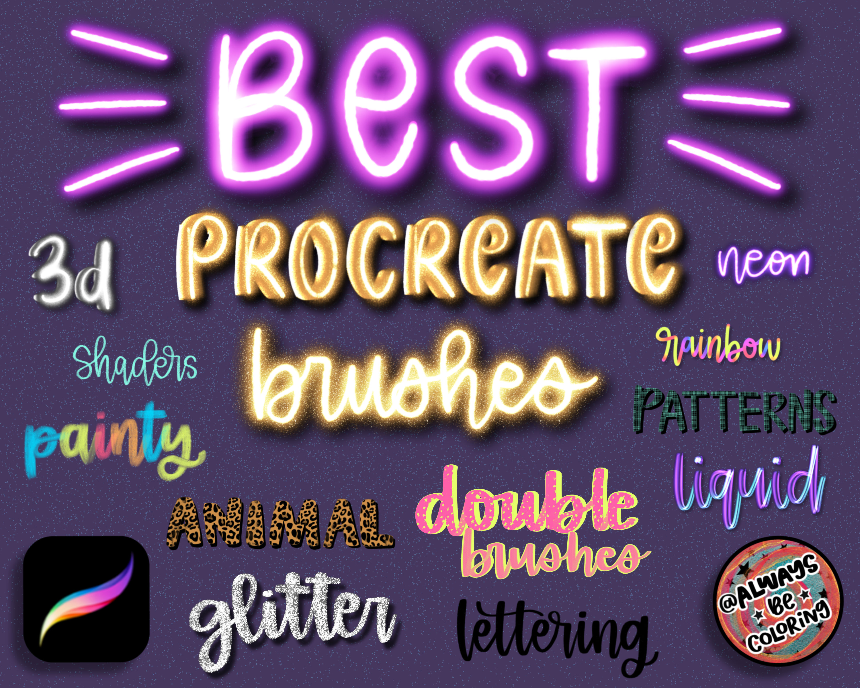 88 of the Best Procreate Brushes From 25 Brush Sets Etsy