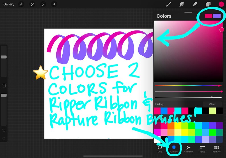 INSTANT DOWNLOAD! 10 Procreate Custom Color Brushes for iPad Pro ...