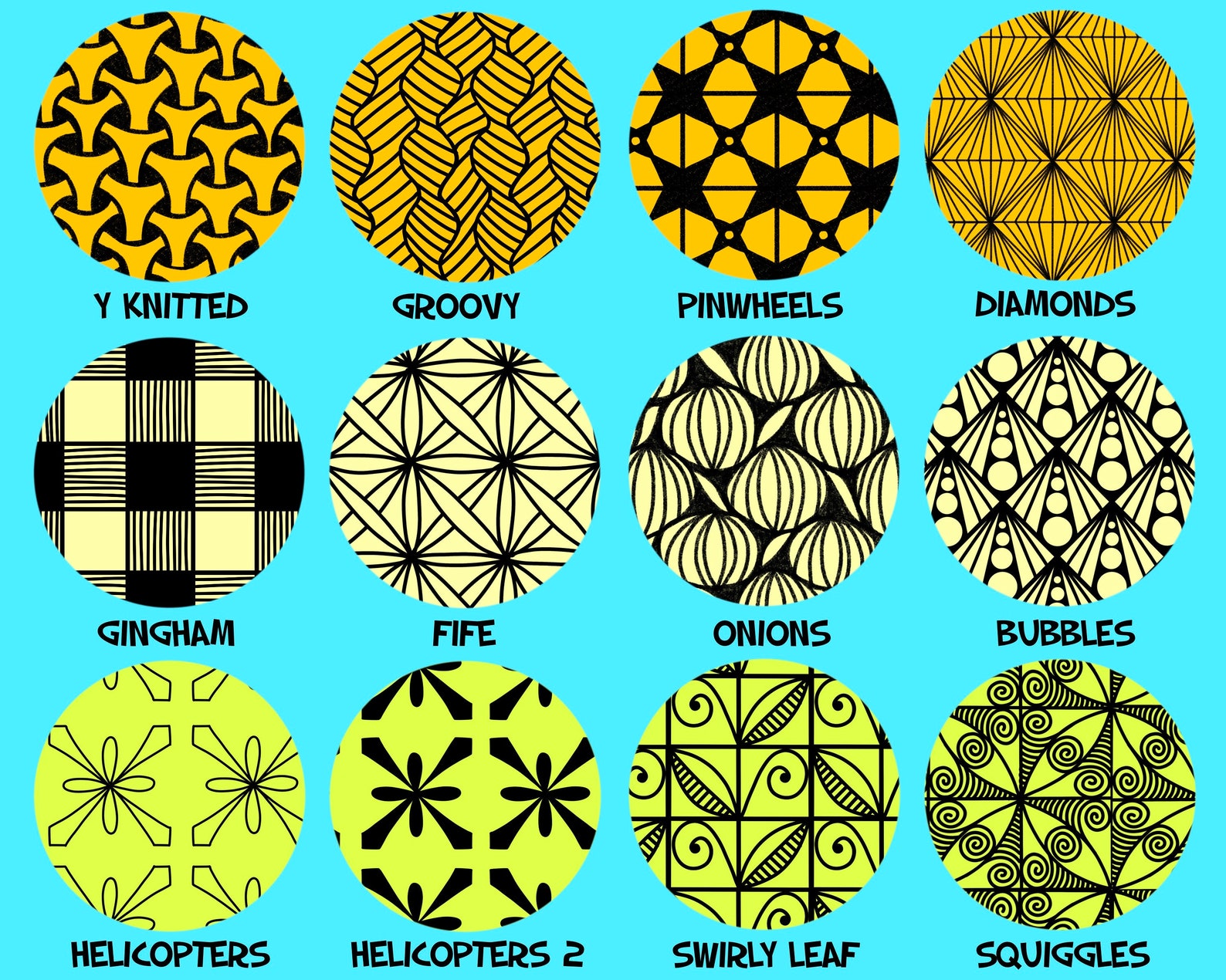 36 Seamless Pattern Zentangle Procreate Brushes Pattern Brush Etsy