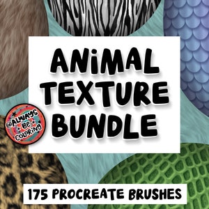 175 Realistic Animal Print Procreate Brushes! Seamless Pattern Brushes, Procreate Texture Brushes, Leopard Brush, Wild Animal Texture Brush