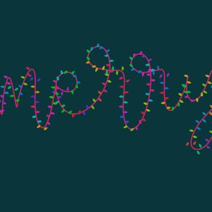 30 Multicolored Christmas Lights Procreate Brushes! Procreate Christmas ...