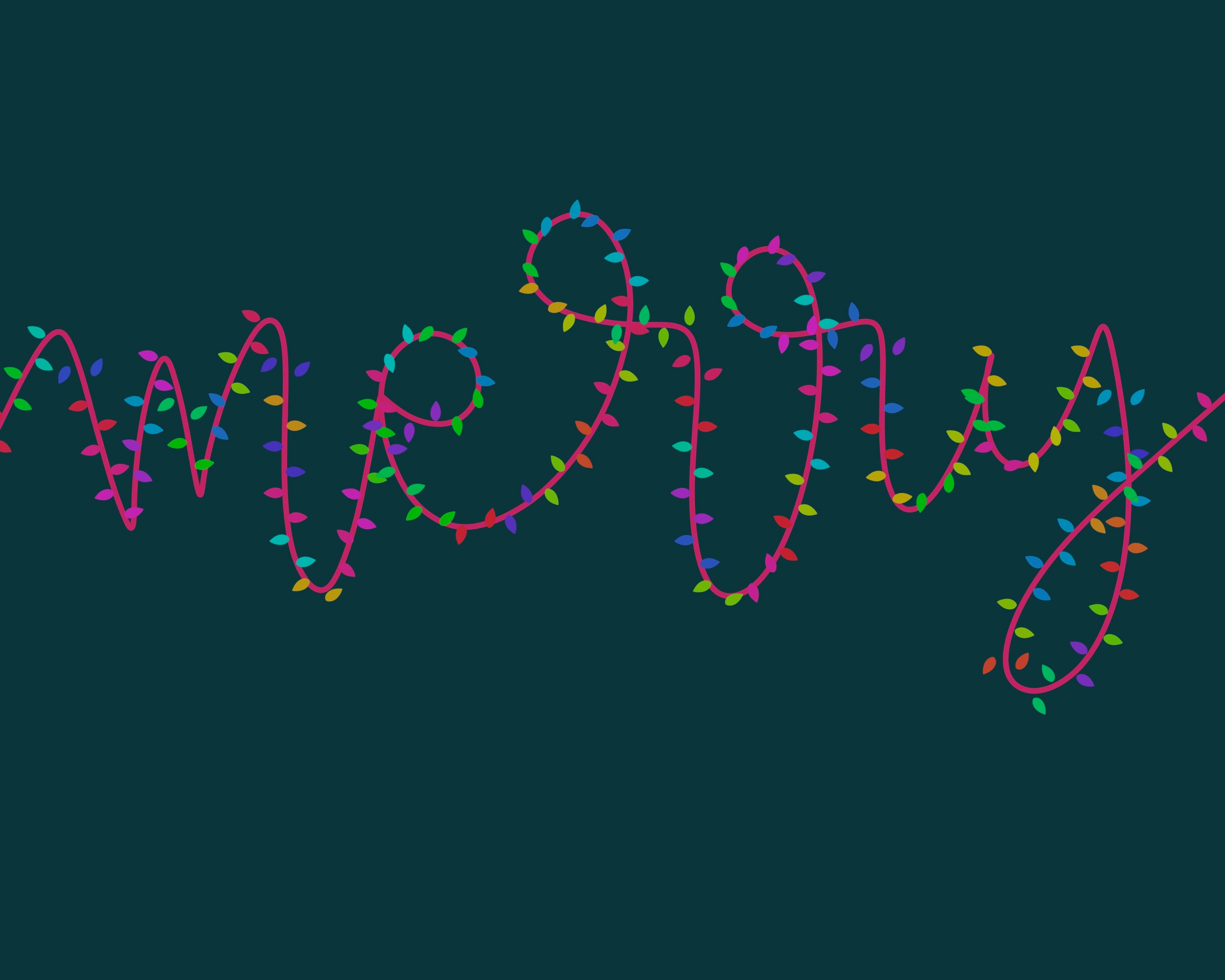 30 Multicolored Christmas Lights Procreate Brushes! Procreate Christmas ...