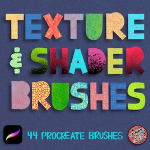 44 pennelli per procreare texture e shader! Texture su tela e carta, pennelli per sfondi, illustrazioni e ombreggiature, carta per acquerello