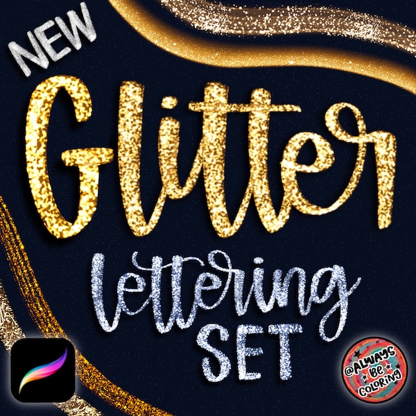 Glitter Pallet for Procreate Etsy