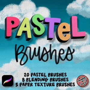28 pennelli Procreate pastello a olio per scritte, illustrazioni, oltre a 5 pennelli per texture di carta, set di pennelli per scritte Procreate, disegno, schizzi