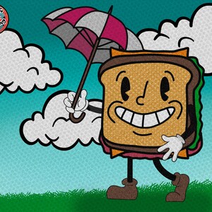 ¡Conjunto de creación de personajes de mascota retro para Procreate! ¡280 sellos para Procreate, 45 pinceles de semitonos, texturas y patrones sin costuras! Caras, cuerpos, brazos, piernas imagen 2