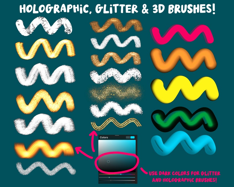 100 Monoline Procreate Brushes for Lettering, Illustration. Sketching ...