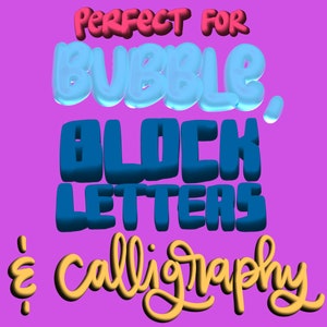 18 3D Procreate Brushes for Lettering, Illustration Unique Three ...