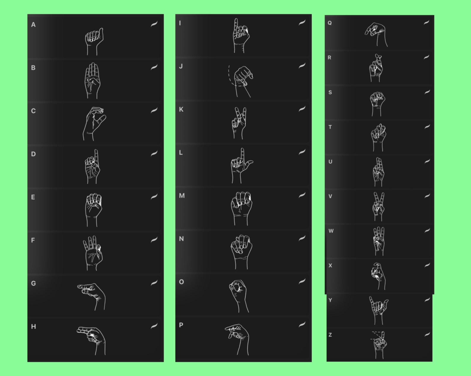 INSTANT DOWNLOAD Sign Language Alphabet Procreate Stamp Set - Etsy