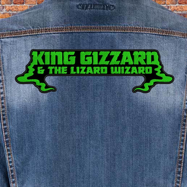 King Gizzard & the Lizard Wizard back patch. Sew On patch.