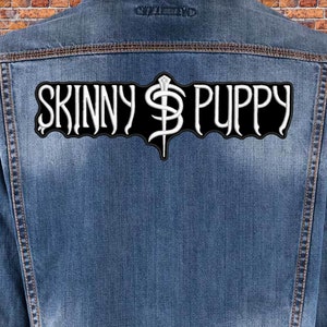 Skinny Puppy back patch. Sew On patch.