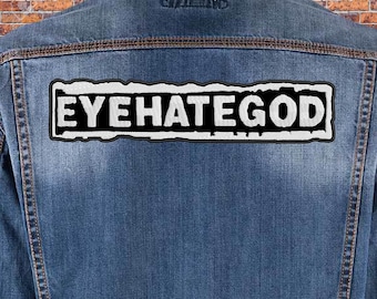 Eyehatgod Rückenaufnäher. Aufnäher zum annähen.