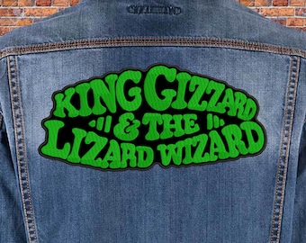 King Gizzard & the Lizard Wizard back patch. Sew On patch.