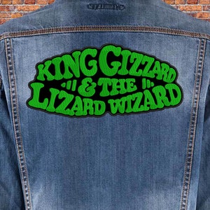 King Gizzard & the Lizard Wizard back patch. Sew On patch.