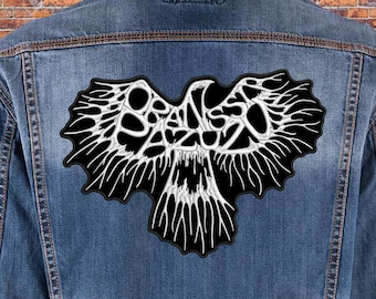 Naszywka Oranssi Pazuzu TYŁ. Naszywka na łacie.