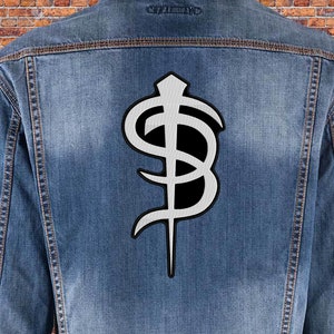 Skinny Puppy symbol back patch. Sew On patch.
