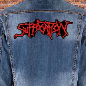 Suffocation BACK patch. Sew On patch.