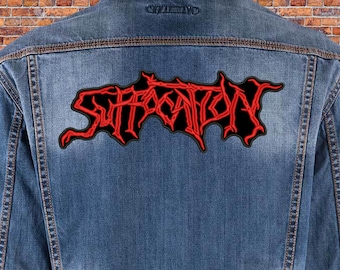 Suffocation BACK patch. Sew On patch.