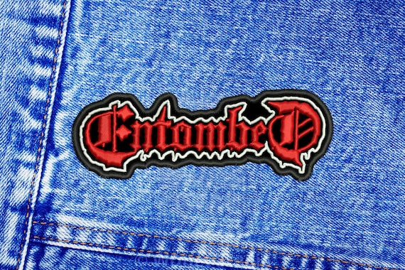 Entombed band patch. Sew On patch.