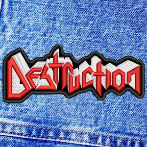 Destruction patch. Sew On patch.