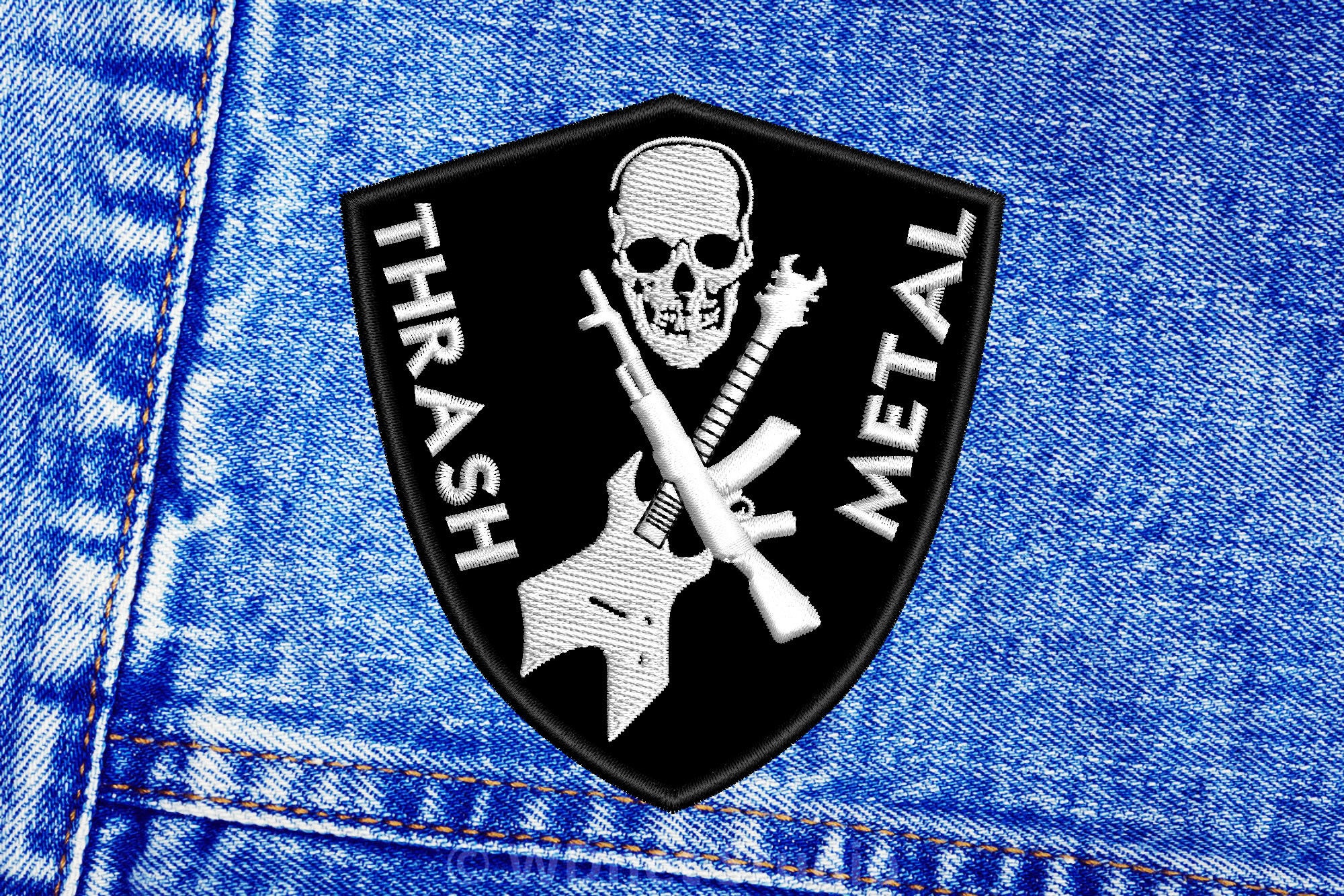 Toppa Ricamata Cucita Falco Falco - Foto 5