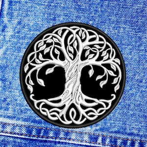 Yggdrasil patch, Tree of Life patch. Sew On patch.