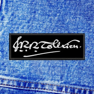 Tolkien signature patch. Sew On patch.