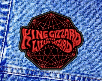 King Gizzard & The Lizard Wizard patch. Sew On patch.