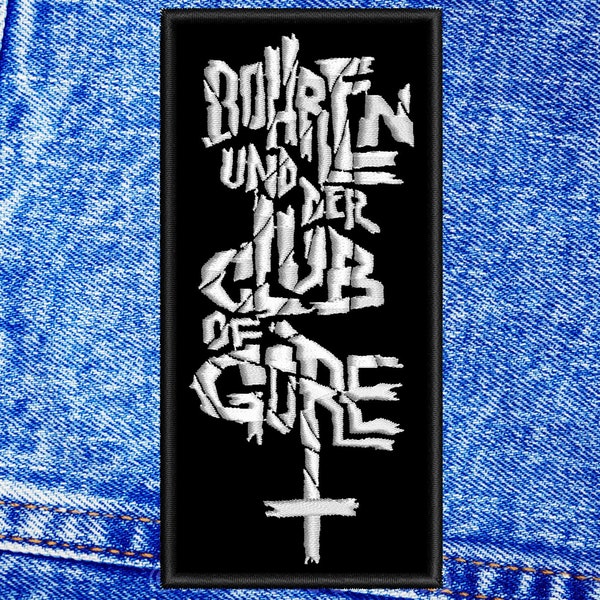 Bohren und der Club of Gore patch. Coudre sur patch.