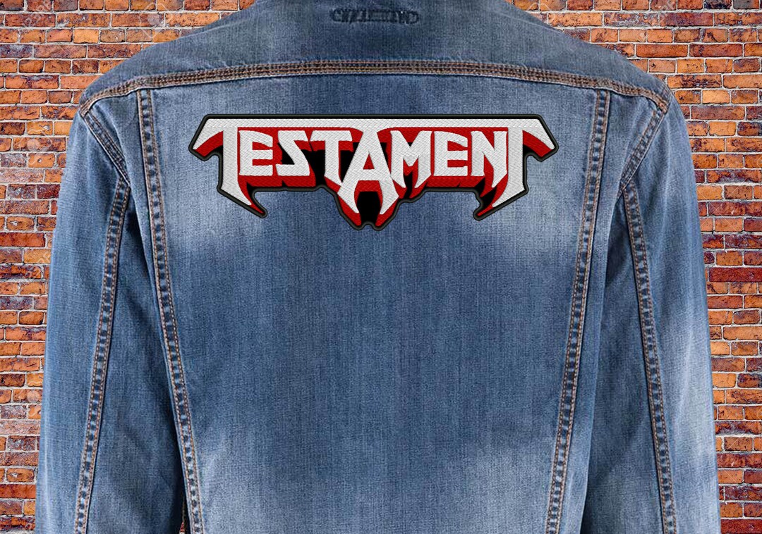 Testament Back Patch. Sew on Patch. Etsy