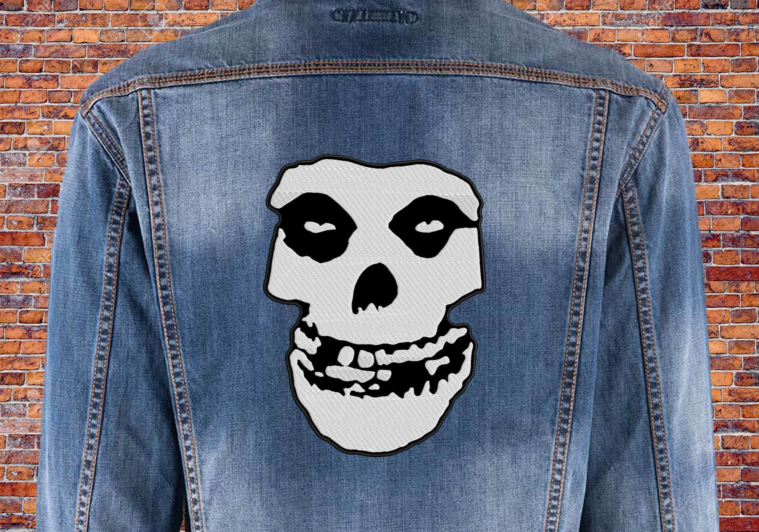 Spine Back Patch, Large Embroidered Patch, Skeleton, Skull , horror pa –  Embroidery Taiss